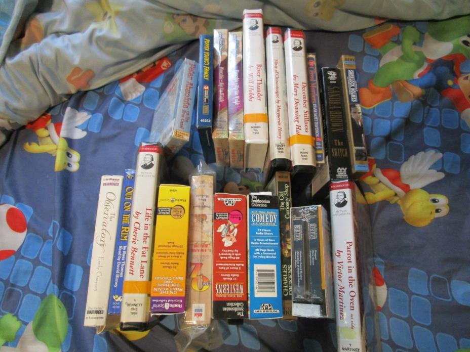 20 audio books collection tape cassettes Doyle, Brown other various authors