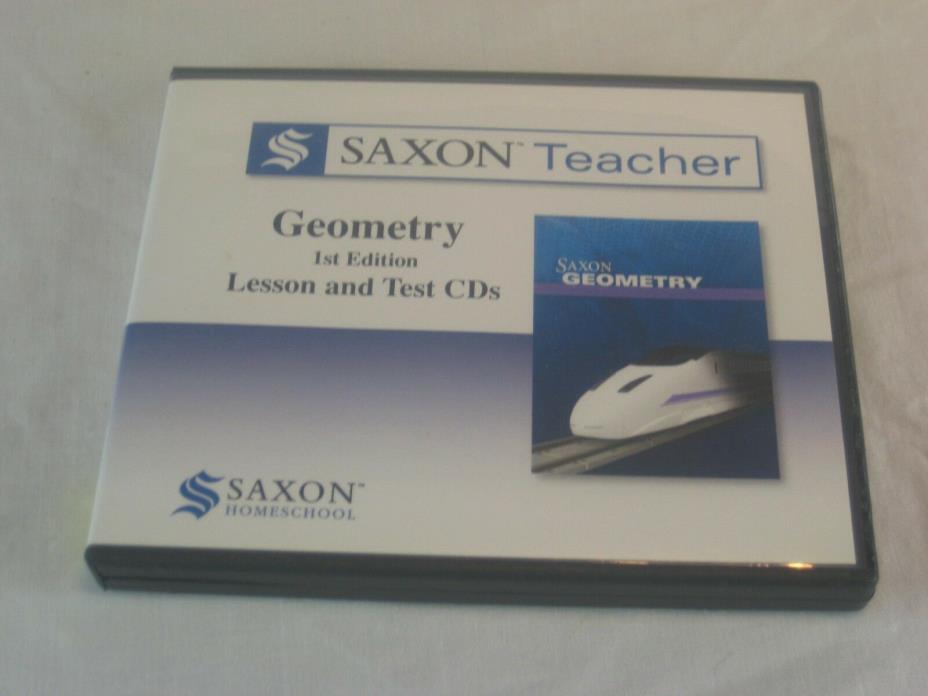 Saxon Geometry Homeschool Teacher Lesson & Test CDs 2010 1st Edition