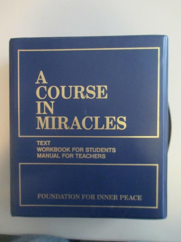 A Course in Miracles Foundation for Inner Peace Audio cassettes in case