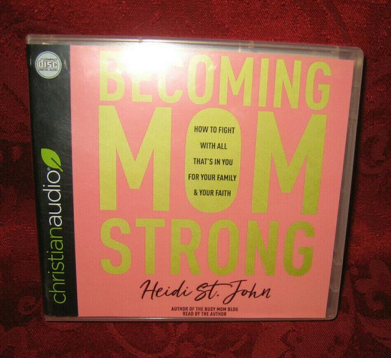 Becoming Mom Strong CHRISTIAN AUDIO BOOK by Heidi St. John - GOod Used