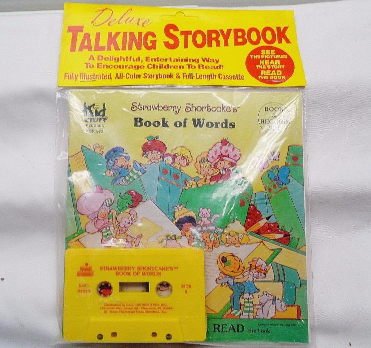 Deluxe Talking Storybook Strawberry Shortcake Book of Words - New In Package