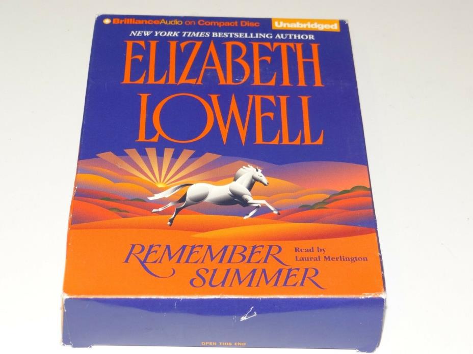 ELIZABETH LOWELL Remember Summer 1999 Unabridged 8 Disc Audiobook CD Set