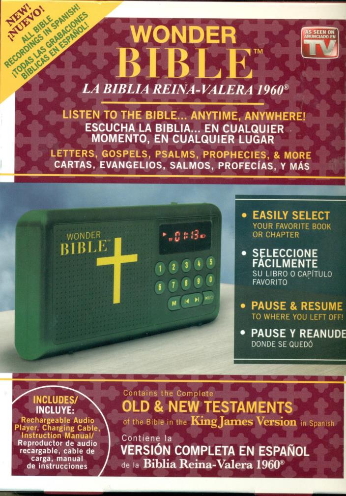 *WONDER BIBLE As Seen On TV SPANISH VERSION FACTORY BRAND NEW FREE SHIPPING*