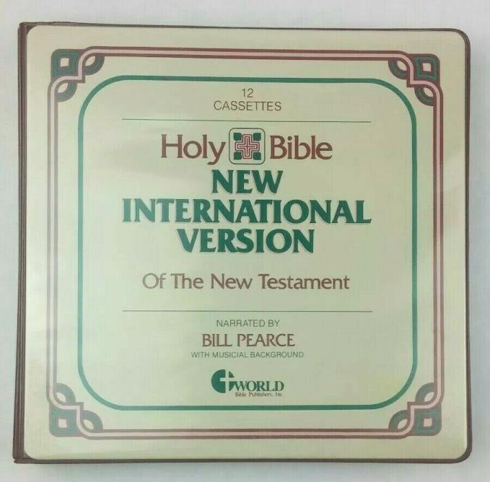 Holy Bible On Cassette 12 Tapes New Testament International By Bill Pearce