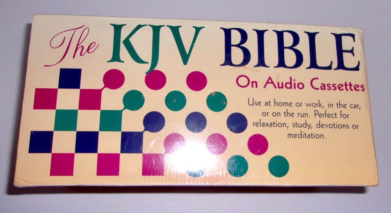 KJV Bible on Audio Cassette Narrated by Stephen Johnston King James Version 1999