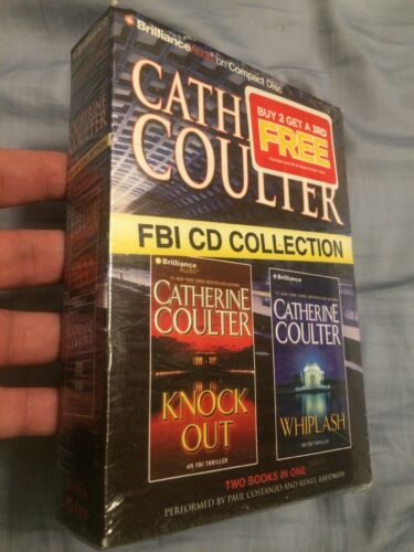 FBI Thriller Catherine Coulter audio books 2 in 1 Knock Out & Whiplash 10 discs