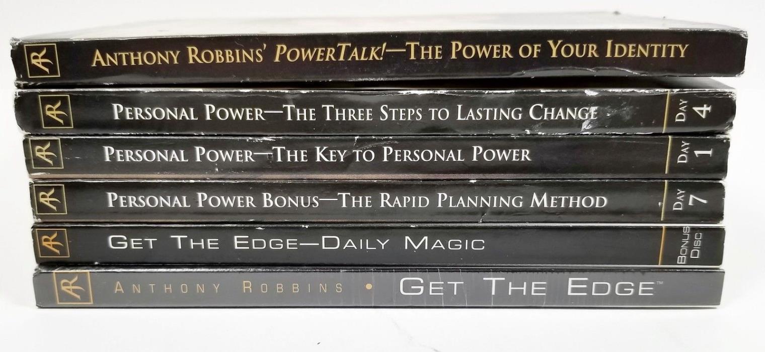 Lot of Anthony Robbins Personal Power, Get the Edge and Power Talk