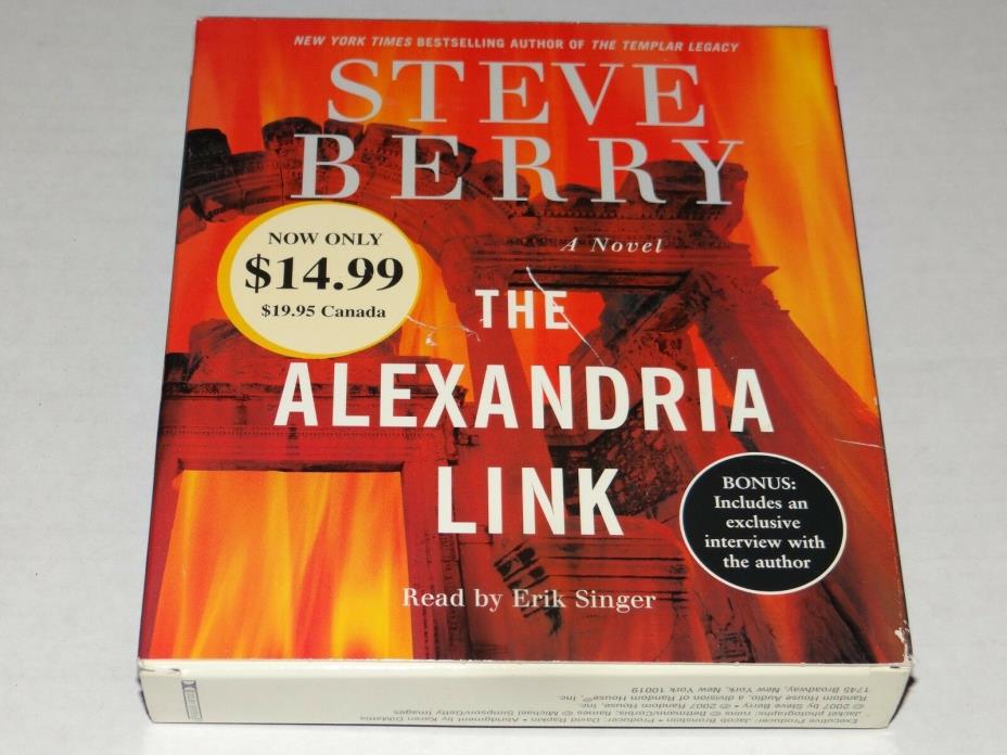 The Alexandria Link by Steve Berry (2007, 5 CD, Abridged) Cotton Malone Book 2