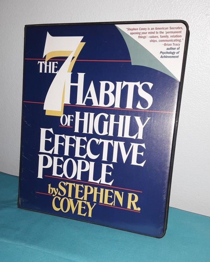 THE 7 HABITS OF HIGHLY EFFECTIVE PEOPLE Stephen Covey 6-Audio Cassette Tape Set