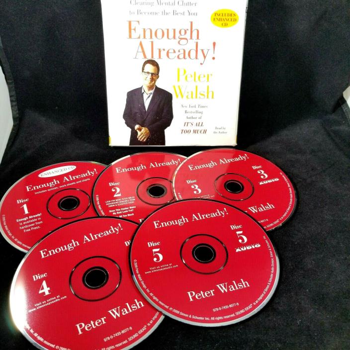 Enough Already! : Clearing Mental Clutter by Peter Walsh  Book on CD Set
