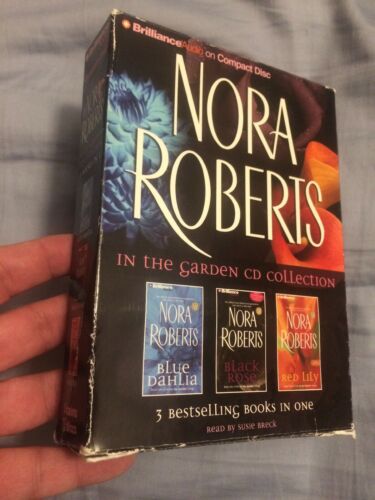 Nora Roberts 3 in 1 audio books Blue Dahlia Black Rose Red Lily 15 discs total
