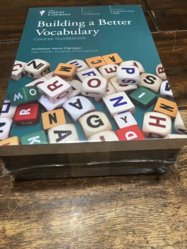 The Great Courses ~ Building a Better Vocabulary ~ 18 CDs and a Book New Sealed