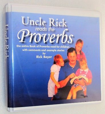 UNCLE RICK READS THE PROVERBS Rick Boyer CDs 5 Disc Set 5 Hours Entire Book of