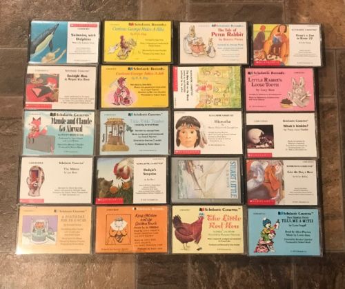 Lot Of 20 Scholastic Books On Cassette 3 Are New Sealed Lot A