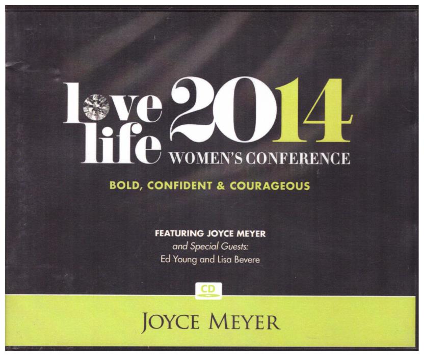 Love LIFE 2014 Women's Conference Bold Confident  (audio book cds) Joyce Meyer