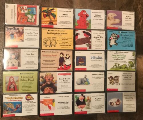 Lot Of 20 Scholastic Books On Cassette 1 Is New Sealed Lot C