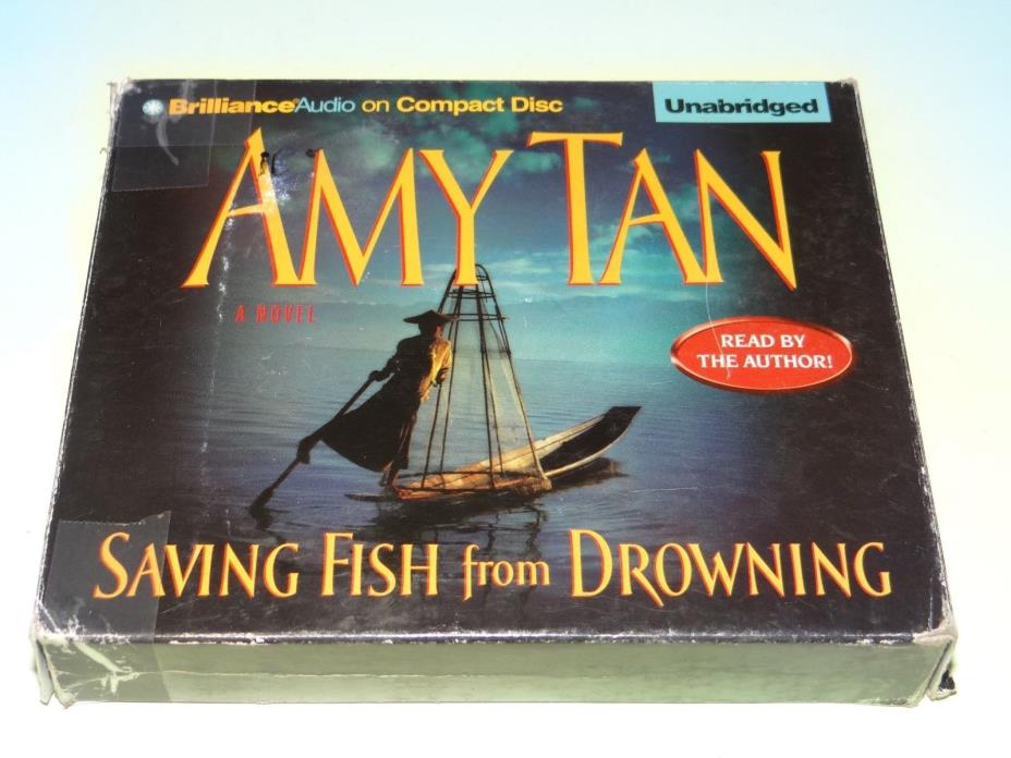 SAVING FISH FROM DROWNING by Amy Tan 15 Disc Unabridged Audiobook CD Set