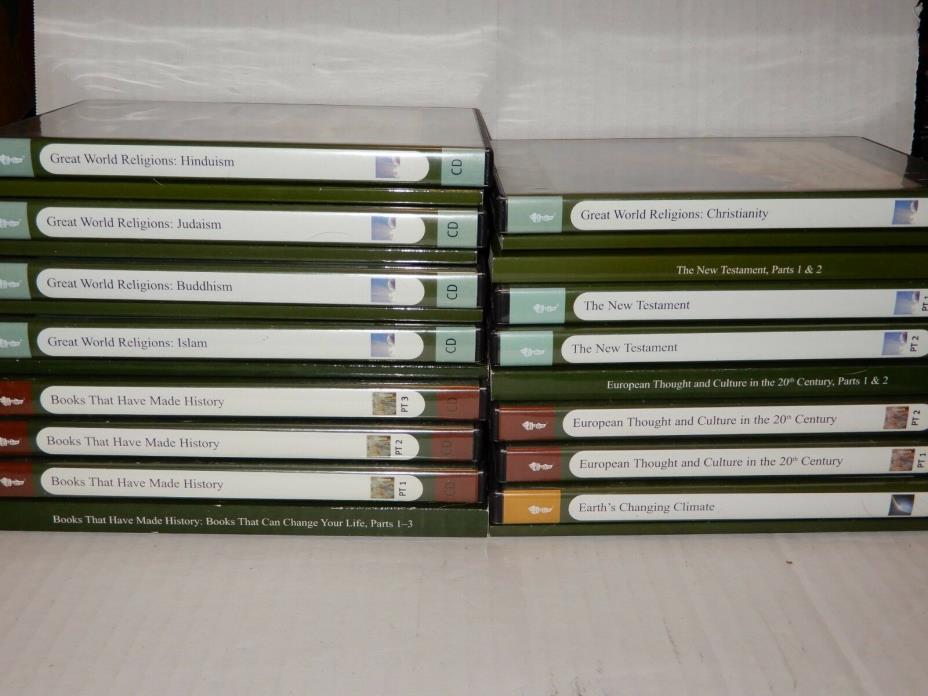 Lot Of 9 The Great Courses CD Sets Great World Religions New Testament