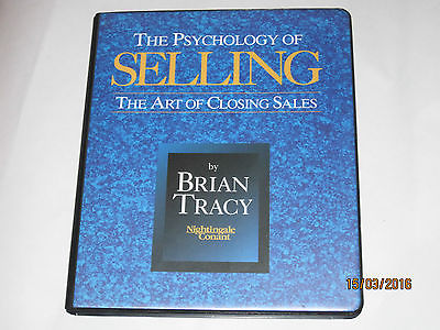 Psychology of Selling The Art of Closing Sales Brian Tracy Cassete Tape Set j100