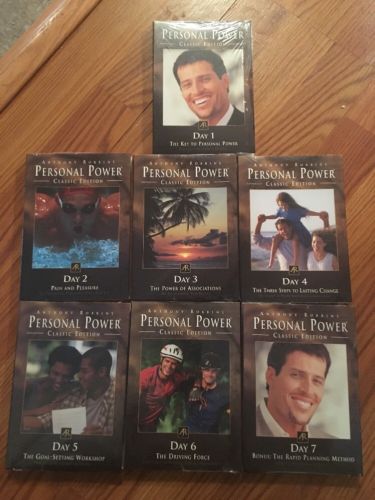 Anthony Robbins New Classic Edition Personal Power 1-7 Cd Self Help