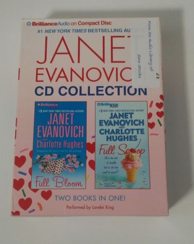 Janet Evanovich CD Collection Two Books Full Bloom Full Scoop CD Audio Book