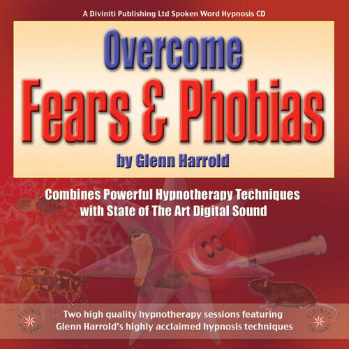 NEW OVERCOME FEARS & PHOBIAS - GLENN HARROLD  HYPNOSIS AUDIO BOOK / CD