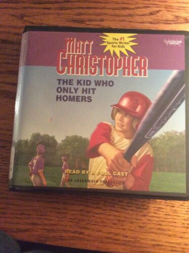 The Kid Who Only Hit Homers Matt Christopher book on CD two discs kids baseball