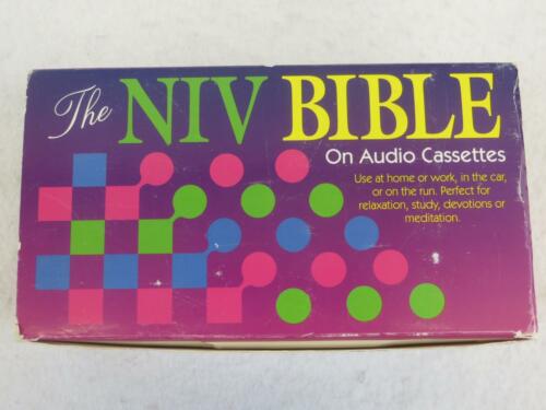 THE NIV BIBLE ON AUDIO CASSETTE Narrated by Steven Johnston 48 Cassette Box Set