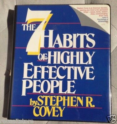 7 Habits of Highly Effective People Stephen Covey Audio Book Cassettes & Manual