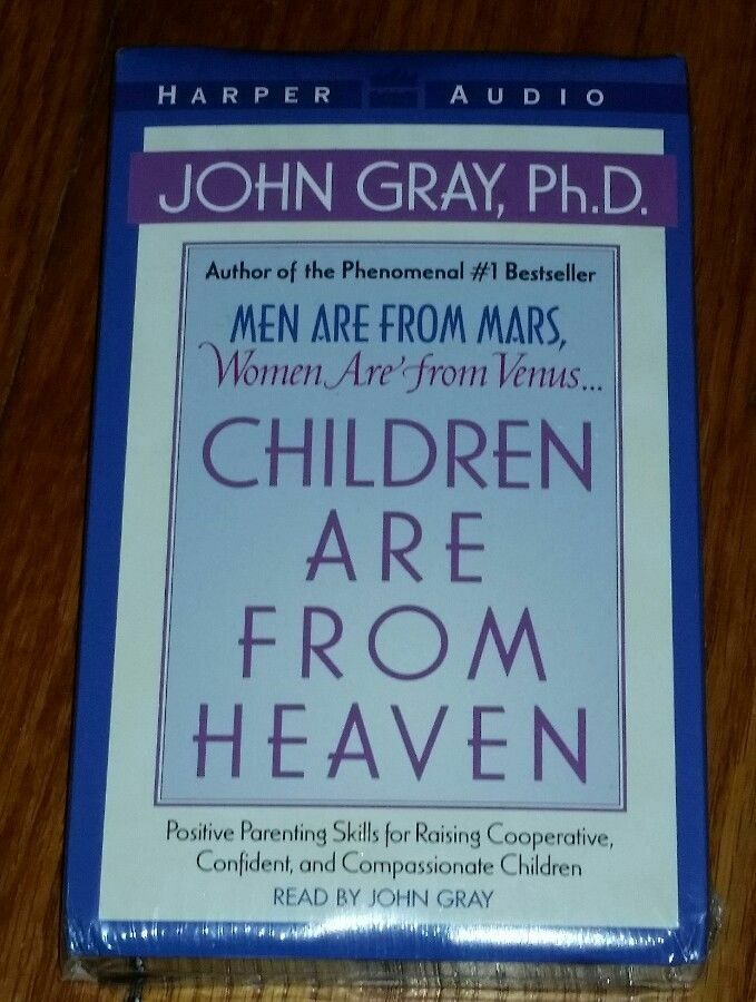 CHILDREN ARE FROM HEAVEN John Gray Ph.D Audio Book on Cassette SEALED BRAND NEW