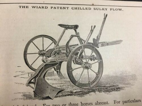 1886 Wiard Plow Company Catalog Antique Farm Equipment Batavia NY