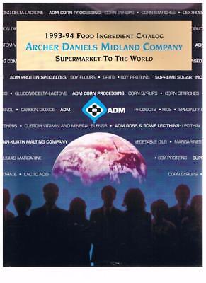 Vintage Archer Daniels Midland Co 1993 Food Ingredient Catalog- booklet + Report