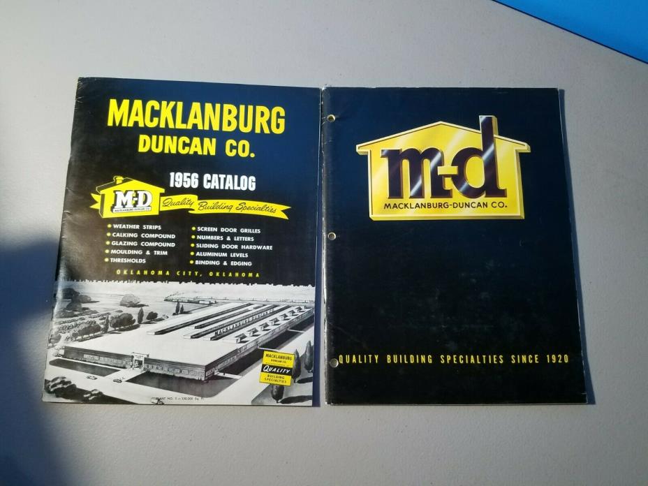 1956 Macklanburg Duncan Co Catalog Building Supplies Hardware Moulding Trim
