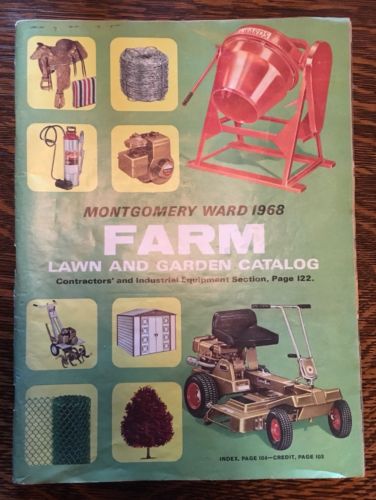 RARE vintage 1968 MONTGOMERY WARD farm catalog 166 Pg  mowers & More FARMING