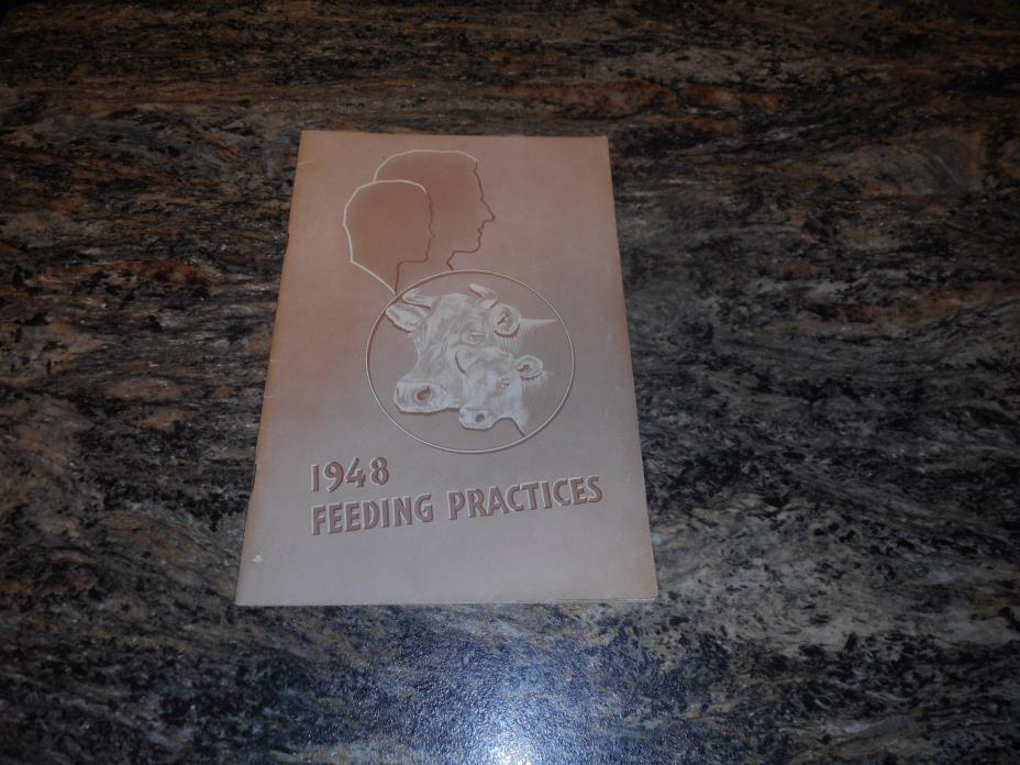 1948 Livestock Feeding Practices brochure 40 pages