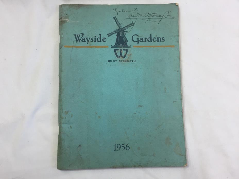 Vntg 1956 WAYSIDE GARDENS PRODUCT CATALOG nursery plants FLOWERS TREES PERENNIAL