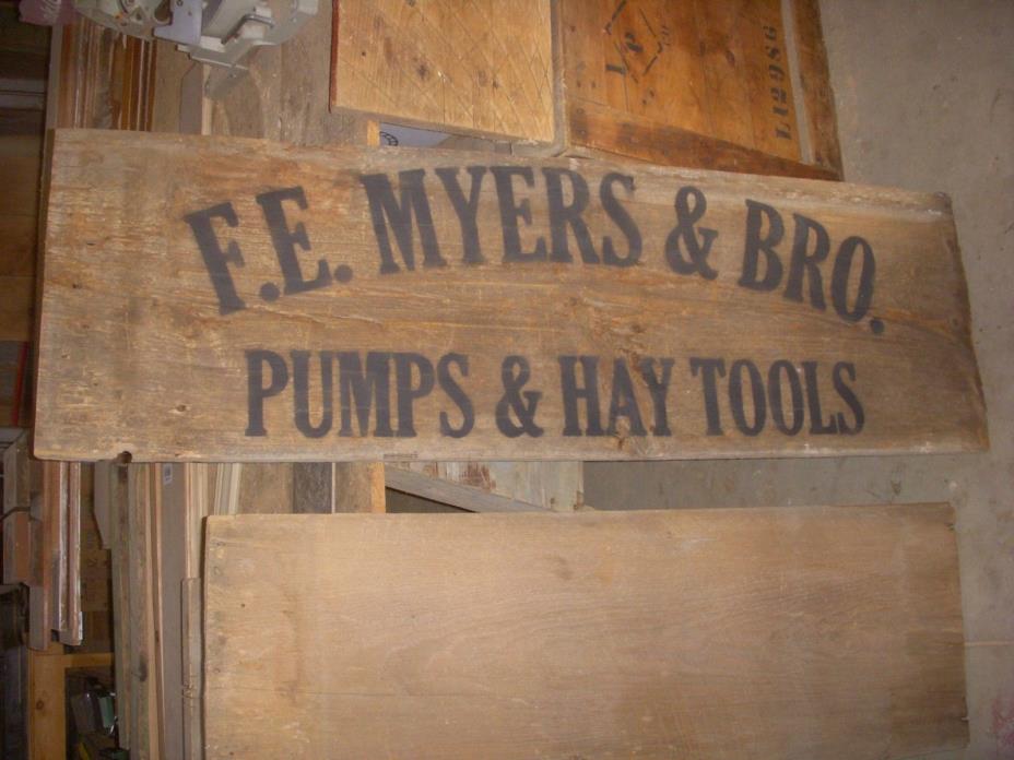 antique myers pumps/ antique hay trolley/ old 17