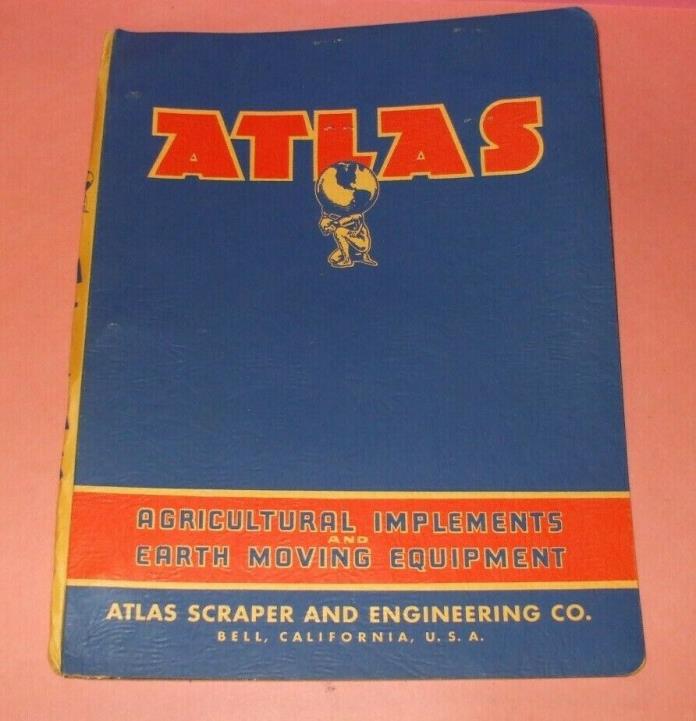 VINTAGE 1960'S ATLAS AGRICULTURAL IMPLEMENTS & EARTH MOVING EQUIPMENT CATALOG