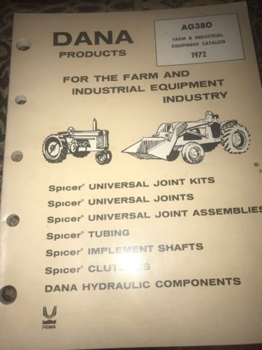 Vintage Dana Products Farm And Industrial Equipment Catalog 1972