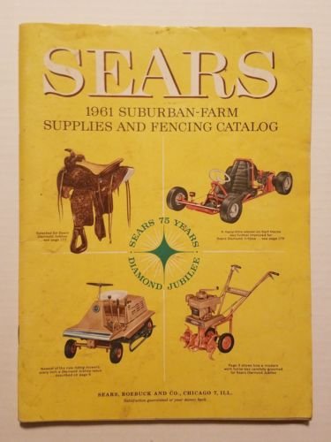 1961 Sears Roebuck Suburban Farm Supplies & Fencing Catalog Vintage