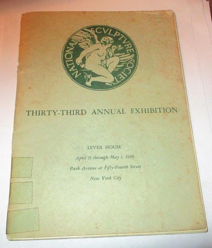 1966 National Sculpture Society 33rd Annual Exhibition Modernist Bronzes Program