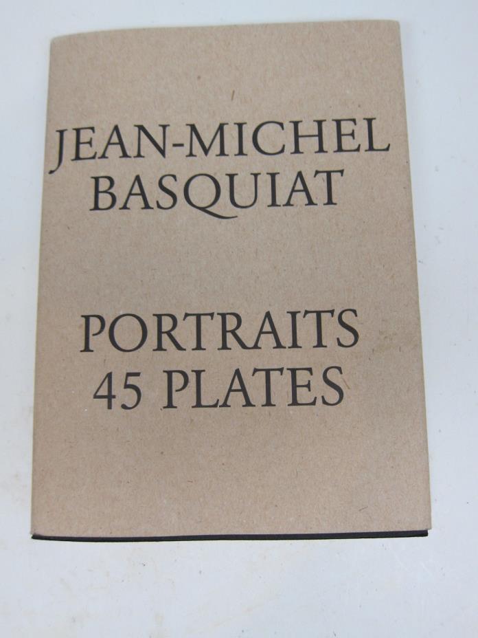 Jean-Michel Basquiat book Portraits 45 plates, Rare Swiss gallery edition