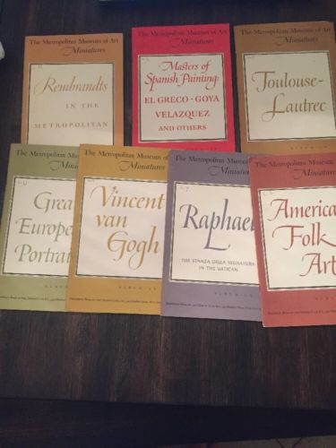 Metropolitan Museum Of Art Miniatures Lot Of 7 Pamphlets