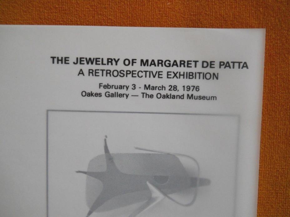 De Patta Jewelry of Margaret de Patta Mint Modernist Art 1976 Mid Century Modern