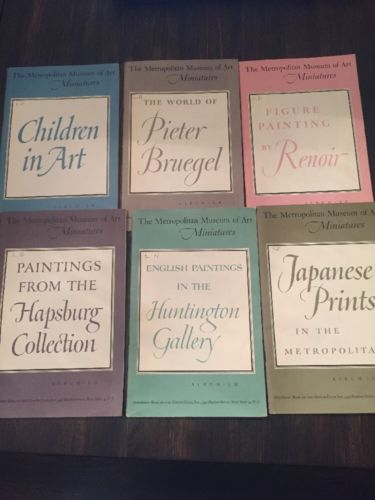 Metropolitan Museum Of Art Miniatures Lot Of 6 Pamphlets