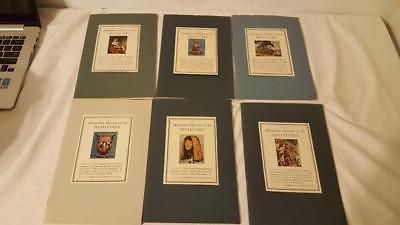 6 ALBUMS METROPOLITAN MUSEUM OF ART MINIATURES BOOK OF THE MONTH CLUB 1951 X,Y,W
