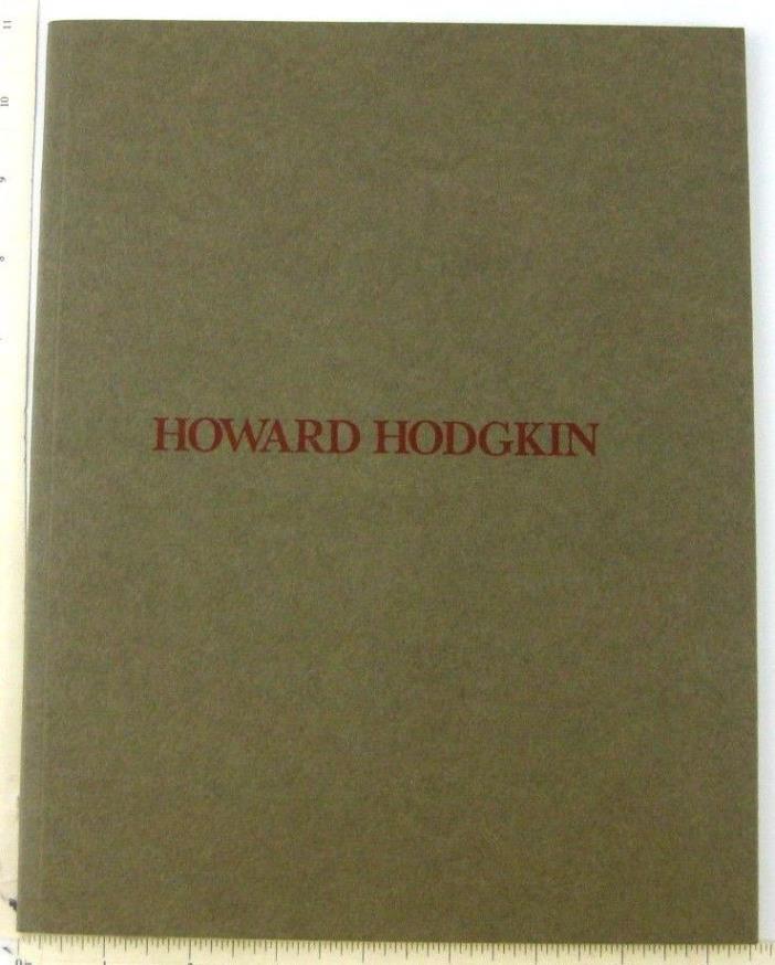 Howard Hodgkin Abstract Art Exhibition Catalog Book Knoedler Gallery  NY 1986