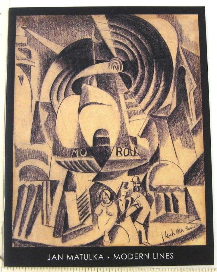 Jan Matulka Art Exhibition Catalog Modern Lines Little Rock Arkansas