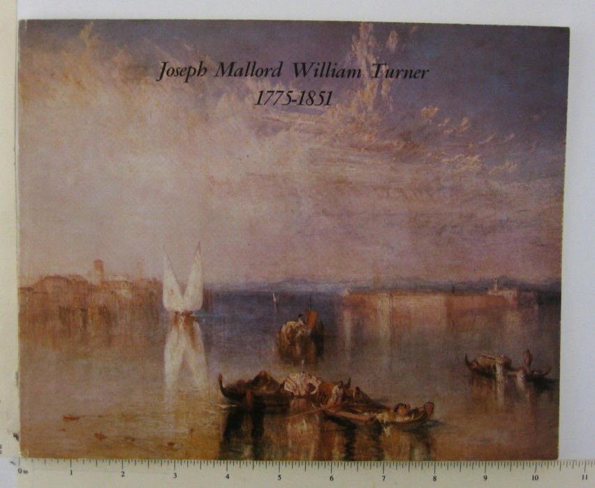 Joseph Mallord William Turner English Romanticist Art Exhibit Catalog Memphis TN