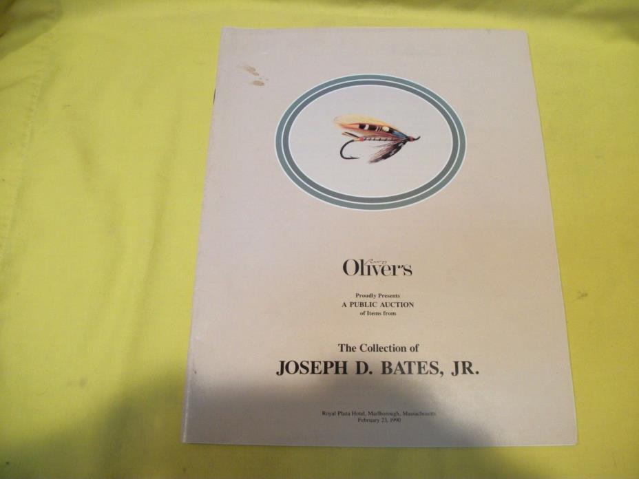 Oliver's Joseph D Bates Collection Auction Catalog - Feb 23, 1990 - Excellent